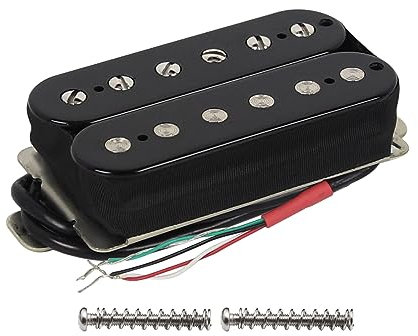 FLEOR Alnico 2 Humbucker-Tonabnehmer 7-8K E-Gitarren-Hals-Humbucker, schwarz