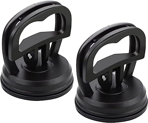Voarge 2 Stück Dellen Saugnapf Abzieher Ausbau Werkzeug Mini Glassauger Saugheber Glasheber Klein Saugnapfhalter, Auto Body Dent Abzieher Ausbau Werkzeug 6 cm, Schwarz