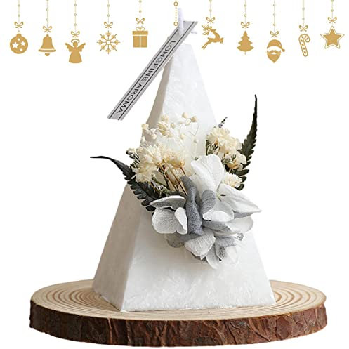 Abonda Aromatherapie-Kerze, rauchfreie Pyramidenförmige Kerzen Geschenke für Frauen, 20 Stunden Brenndauer für Zuhause, Geburtstag, Erntedankfest und Muttertag