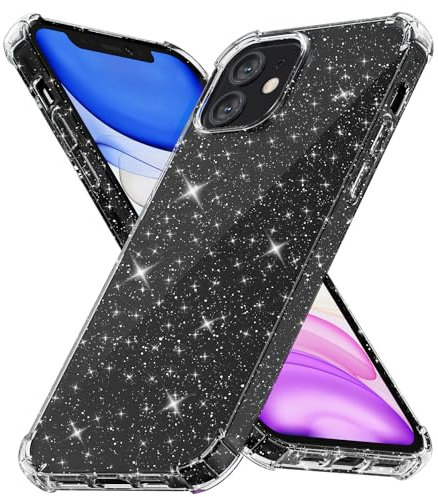 Svanove für iPhone 11 Hülle, Klar Glitzer