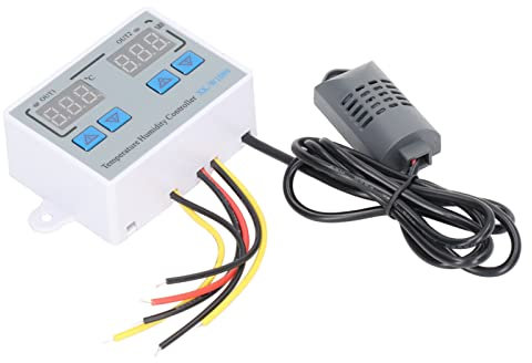 Digitaler Temperatur- und Feuchtigkeitsregler, 12-V-Digitalanzeige, Intelligenter 220-W-Klimaregler, Temperatur- und Luftfeuchtigkeitsregler, Thermostat und Hygrometer-Regler