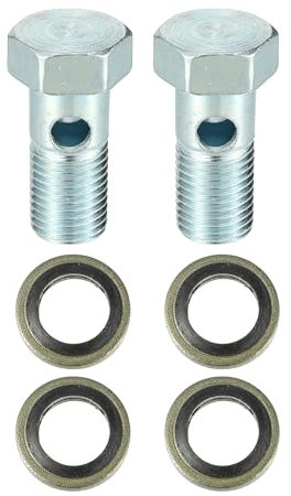 QUARKZMAN 2 Ensemble Adaptateur de Raccord de Frein Universel pour Boulon Banjo M14 x 1.5 pour Véhicule