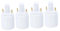 jojofuny 4 Stück g24d Konversionslampenkopf Adapter für Lampenschirme Basis Glühbirne Base Adapter g24 auf e27 Adapter für Glühbirnenstecker Lampenhalter Halterung Konverter Steckdose Weiß