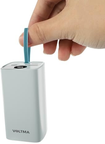 VOLTMA Mini Power Bank - Powerbank portatile da 20.000 mAh | Uscite tipo C/C/C/A da 65W Porte Powerbank con display LED, Powerbank da viaggio Compatibile con telefoni, laptop, gadget elettronici