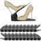 JNKODNB Portascarpe,Set di 20 Organizer Scarpe,Salvaspazio Regolabili da Scarpiera,portascarpe salvaspazio da armadio, Antiscivolo Porta Scarpe in Plastica (Nero)