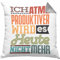 Trendation Ich Atme Produktiver Wird Es Heute Nicht Mehr Kissen mit Füllung 40x40 Geschenk Kollegin Kollege (Grau)