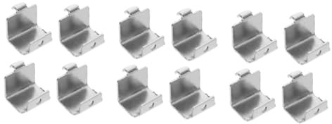 ULTECHNOVO 12piezas Ganchos De Soporte Para Estantes De Congelador De Clips Metálicos Para Refrigerador Fácil Instalación Diseño Práctico y Seguro Para Organizar Espacio El Frigorífico