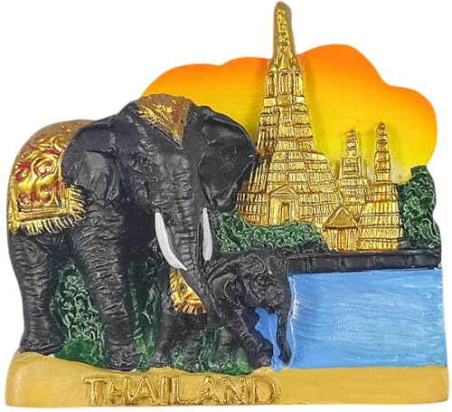 Thailand Touristen-Souvenirs, 3D-Kühlschrankmagnete, Kühlschrankdekoration, Magnete