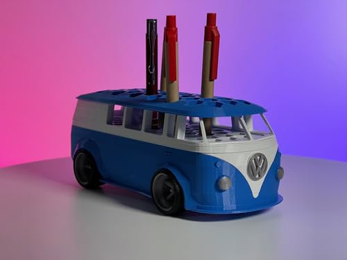 Vintage VW T1 Schreibtisch Organizer – Perfekte Ordnung im Retro-Style (Blau)