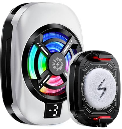 Phone Cooler, wiederaufladbarer elektronischer Kühler, 15 W, geräuscharm, mobiles Zubehör, Fast Cooling Supplies für Live Streaming, ideal für Outdoor-Vlogging, Content Creation