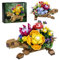 DzirePada Sea Turtle Succulent Planter Building Set, 477PCS Turtle Flowers Pot Building Bricks Kit, Animals Botanical Collection Model Toys, Ideas Gifts for Girls, Women, Home Plants Decor