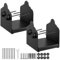 VEVOR Support de Poteau Bois, Lot de 2, Base de Poteau, Taille Interne 150x141 mm, en Acier au Carbone Robuste, Ancrage de Poteaux Stable pour Support Garde-corps Balustrades Terrasse, Pavillon, Noir