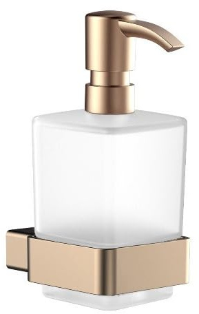 EMCO LOFT Seifenspender Glasteil, Kunststoffpumpe Bronze gebürstet Pumpspender