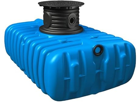 Réservoir d'eau pour enterrer 1500 L | Récupérateur d'eau de pluie, irrigation, vases d'expansion de piscine, 210 x 132 x 148 cm