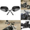 LEAGUE&CO Motorrad Spiegel Rückspiegel für Harley Road King XL 883 1200 Sportster (Schwarz)