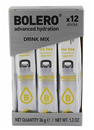 Bolero - Stick Bevanda Bolero - 3g per 500ml - Té al Limone, Scatola da 12 Unitá