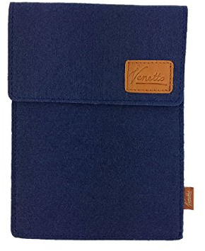 Venetto Tasche für iPad Pro, iPad Air 2 9.7 / 10.5 eBook-Reader, Tablet 10.1 Hülle aus Filz Sleeve Schutzhülle für Samsung Tab A, E, S2, S3, Lenovo, Huawei MediaPad, Asus, Trekstor, blau dunkel
