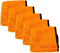 Liquid Elements – Auto Trockentuch Orange Baby 800 GSM 40 x 60 cm – weiches Mikrofasertuch zur Autopflege – extrem saugstark, fusselfrei & lackschonend (5 Stück)