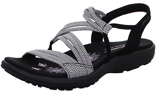 Skechers Reggae Slim Appeal - Noir/Blanc Polyester 36 EU