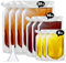 Cruise Liquor Flask Kit for Travel,Concealable and Reusable Rum Runner Alcohol Juice Travel Plastic Liquor Bags for Sneak Drink-4 x 32 oz + 3 x 16 oz + 3 x 8 oz + 1 Funnel