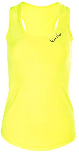Winshape Damen Super leichtes Functional Tanktop AET104, Slim Style Fitness Yoga Pilates, Neon-Gelb, XXL