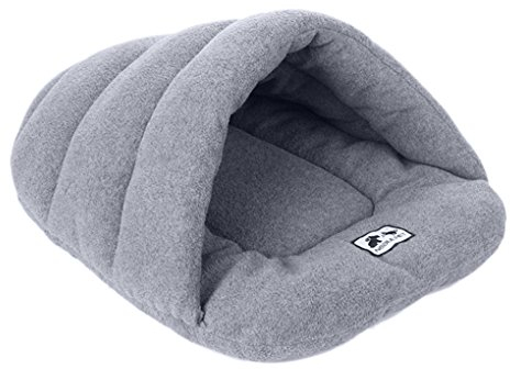 JIAHG Warm Haustier Schlafsack Haustierhöhle Hundehöhle Katzenhöhle Weich Haustierbett Hundebett Katzenbett Kuschelhöhle für Welpen Kleine Hunde Katzen