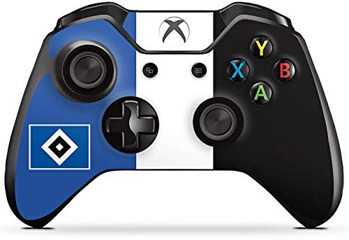 DeinDesign Skin kompatibel mit Microsoft Xbox One Controller Folie Sticker HSV Streifen Hamburger SV