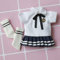 XiDonDon ob11 Puppe Kleidung uniform Schuluniform Set für GSC Molly 1/12 BJD Puppe Kleidung Puppe zubehör Spielzeug Rock Set OB Kleidung (White1)