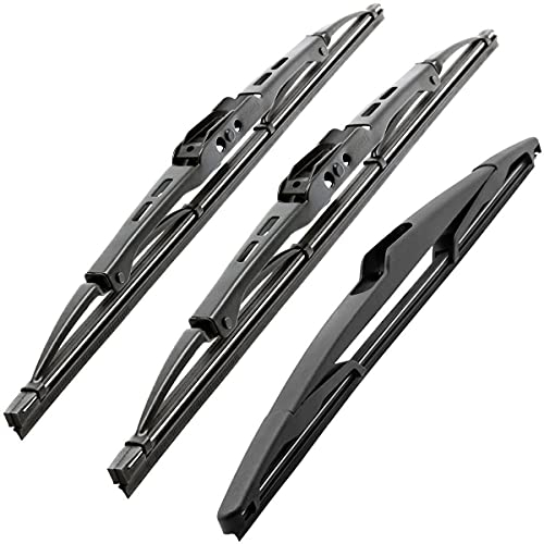 Recambo SCHEIBENWISCHER VORNE + HINTEN kompatibel für PEUGEOT 206 SW | BJ 2002-2006 (3er Set: 650mm / 400mm / 350mm)