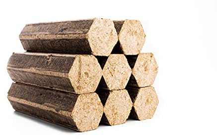 Leonard Briquette Logs 100% Klin Dried Beech Wood Luxury Firewood Pizza Ovens | Box of 8 Logs - 14kg