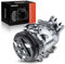 Frankberg Compresor de aire acondicionado con embrague Gasolina Compatible con Clio II BB CB Kangoo KC0/1 Kangoo Express FC0/1 Replace# 7700875357incl. aceite premezclado