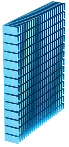 Eujgoov Aluminium Kühlkörper, 150x120x20mm Heatsink Kühlung Kühlerkühlung für CPU Leistungsverstärker PCB Board(Blau)