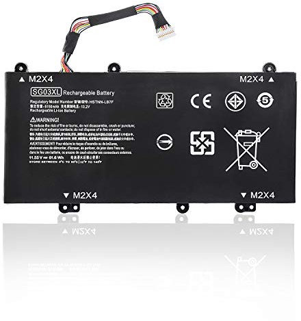 SG03XL Batería para HP Envy M7 17-U000 17t-U000 17t-U100 M7-U000 Serie: M7-U109DX M7-U009DX 17-U011NR 17-U163CL 17-U177CL 849048-421 849049-421 HSTNN-LB8F LB7E 849049-421 850-11,55 V/61,6 WH