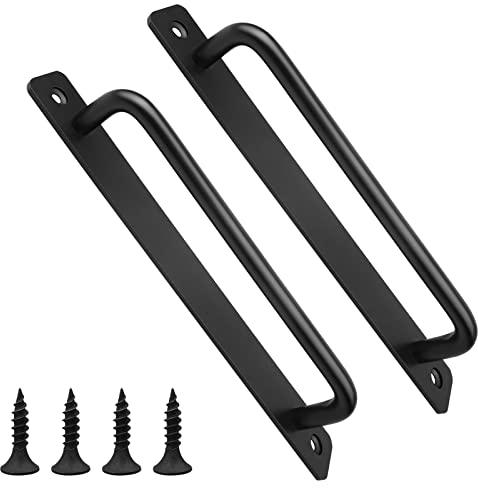 Tirador Puerta Corredera,2PCS Tirador de Puerta,Manijas para Puerta de Granero,21cm Tiradores de Muebles con 4 Tornillos para Cocina,Dormitorio,Baño