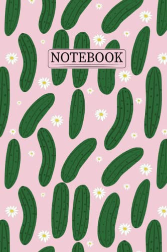 Pickle Notebook: Pickle Lovers Blank Lined Journal Notebook for Women, Girls, and Kids