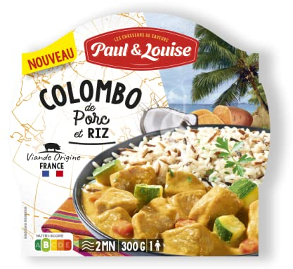 Paul & Louise Colombo de Porc - 300g - 100% viande origine France - Plat traditionnel antillais