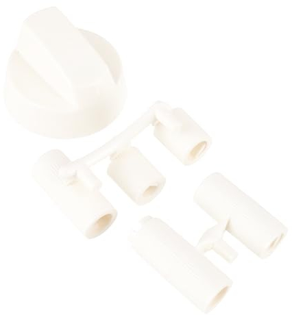 sparefixd Lot de 4 boutons de commande blancs pour four Cooke & Lewis