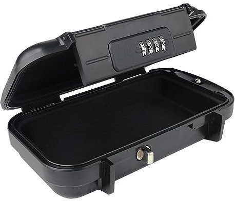 Tiardey Coffre-Fort Portable pour Voyage Mini Combinaison Coffre-Fort Boîte de Rangement Étanche pour Téléphone Clé Casque Montres