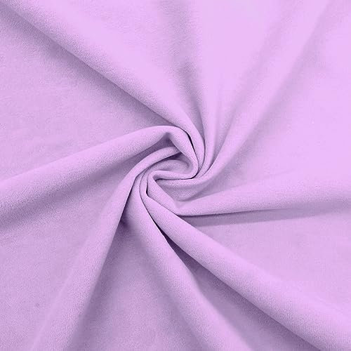 DESHOME Ebe - Tessuto al metro velluto idrorepellente stoffa al metro velluto resistente per tappezzeria divani cuscini sedie arredo 1 metro Lilla
