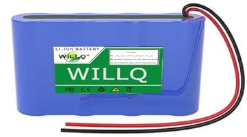 WILLQ 12.8V LiFePO4 Battery with BMS 12.8 Volt 6Ah 12Ah 24Ah Rechargeable Lithium Battery for Solar Lighting/Electric Toys Spare Battery,12.8V6Ah A