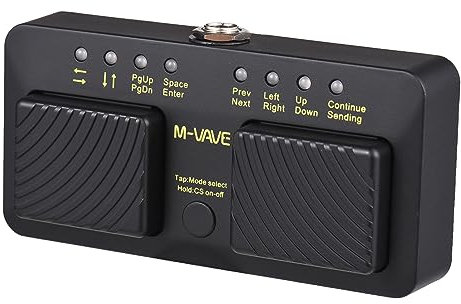 FUNFANG Wiederaufladbarer Notenwender BT Spectrum Flipper Controller Wireless Intelligent MIDI Control Pedal Page Turner M-VAVE CUBE TURNER Rechargeable Wireless Intelligent MIDI Control Pedal