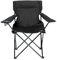 OHS Camping Chair Black, Folding Chairs Outdoor Lightweight Comfy Foldable Picnic Festival Garden Camping Chairs for Adults Hiking Fishing Sturdy Drinks Cup Holder