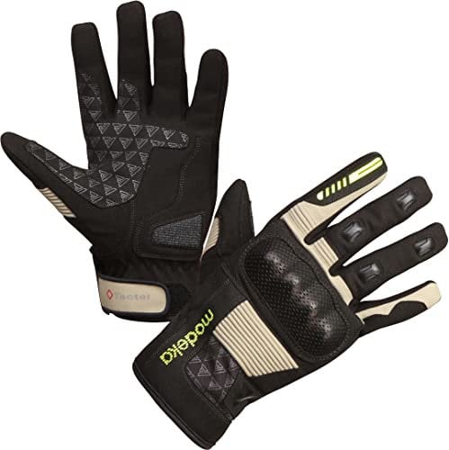 Modeka Fuego Damen Motorradhandschuhe, schwarz/Sand, M