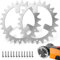 Edelstahl Mähroboter Spikes für Worx Landroid WR141E / WR142E / WR143E / WR165E / WR167E Mähroboter, Traktionsverbesserung für Roboter-Edelstahl Schrauben für Zubehör Off-Wheel-Räde, Radgröße 210 mm