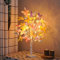 HFHungkeong 60CM LED Schmetterlings Birkenbaum Lichter, Künstliche Baumlampe, Funkelnder Beleuchteter Baum 3 AA- oder USB-Betrieben für Schlafzimmer, Kamin, Tischdekoration