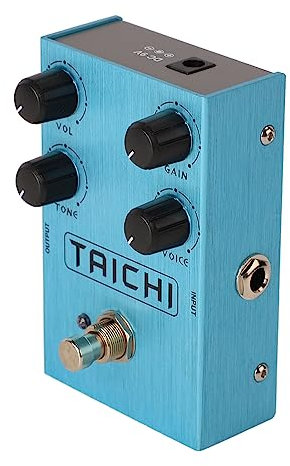 E-Gitarren-Effektantrieb. E-Gitarren-Effektantriebspedal, Gitarren-Reverb-Effektpedal-Effektor, der Gitarrenverzerrung und Overdrive-Effekte Simuliert (AN 38 Hellblau)