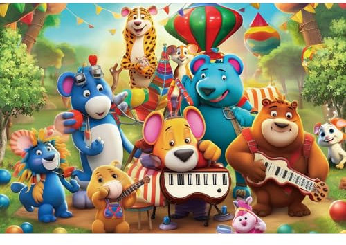 Jigsaw Puzzles 100 Pieces for Kids jigsaw puzzles for Kids 100 Piece Puzzle Educational Learning Toys for 6 7 8 9 girls and boys- Forest Animals recital