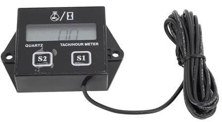 Digital Tachometer, Chainsaw Tachometer with LCD Display, Inductive Design for Chainsaws, Motorbikes, and More