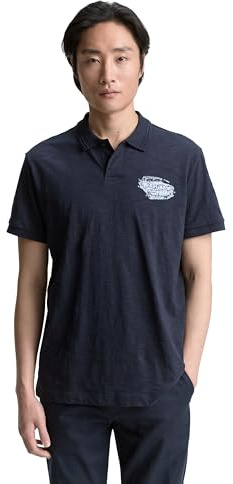 TOM TAILOR Herren Poloshirt mit Print