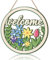 ANHUIB Herzlich Willkommen Schild,Frühling Willkommen Schild Türdekoration,Bunt Willkommen für Türschilder,Garten Willkommensschild,Willkommen Holz Schild Wohnzimmer,Haustür Hängenden Willkommen Deko